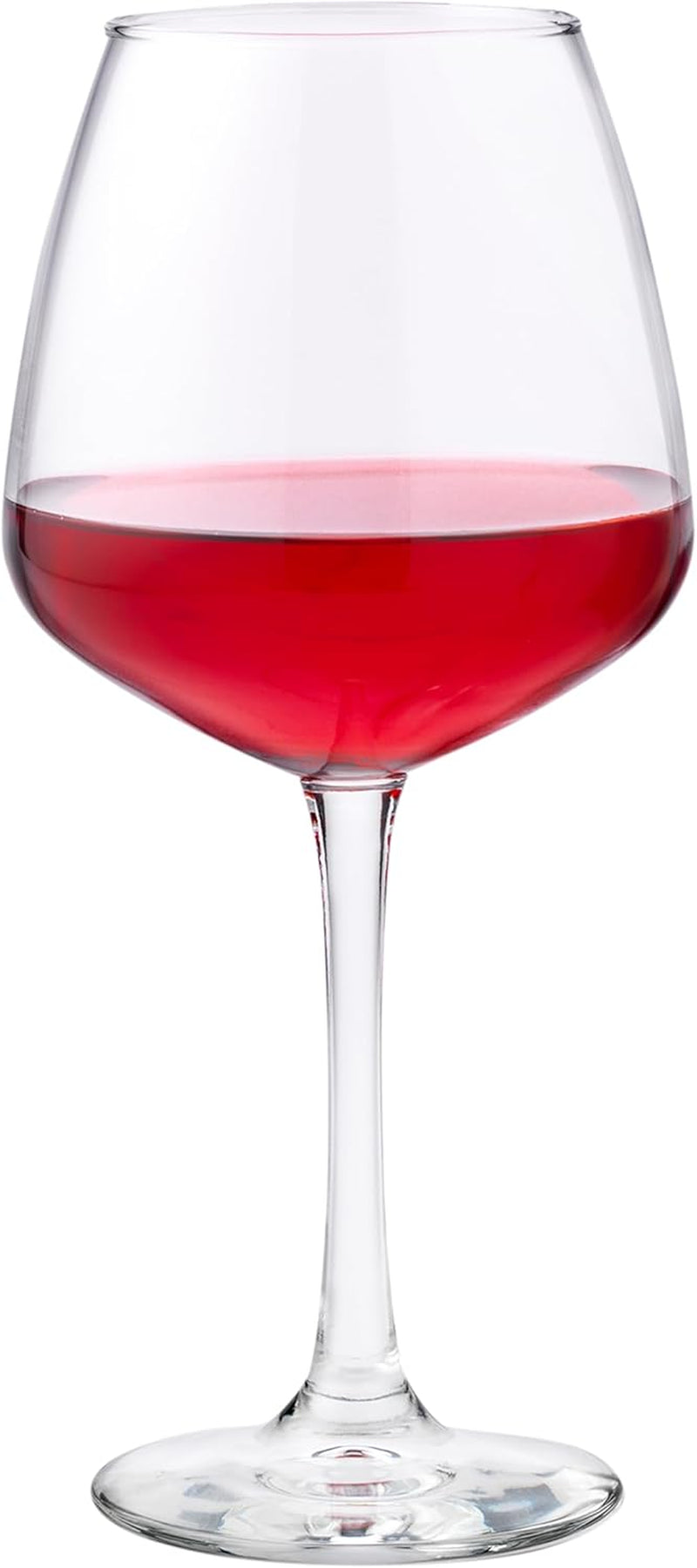 Libbey Stemless 12-Piece Wine Glass Party Set for Red and White Wines