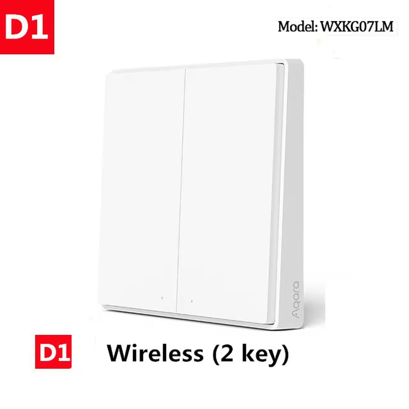 Smart Switch Light Remote Control Zigbee Wifi Wireless Key Wall Switch D1 Work with Gateway 3 Hub Homekit Mi Home