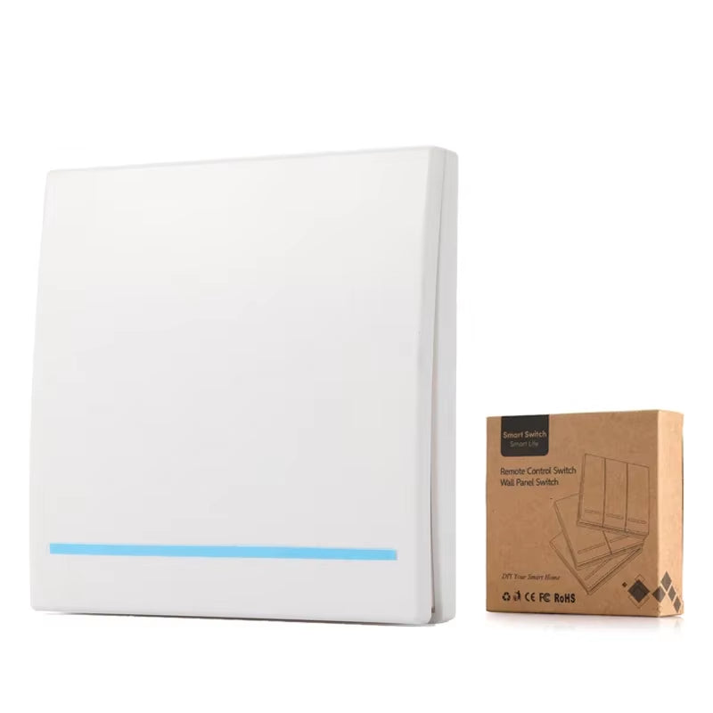 RF Wifi Switch RF 433Mhz 10A/2200W Wireless Switch 86 Type On/Off Switch Panel 433Mhz RF Wifi Remote Control Transmitter