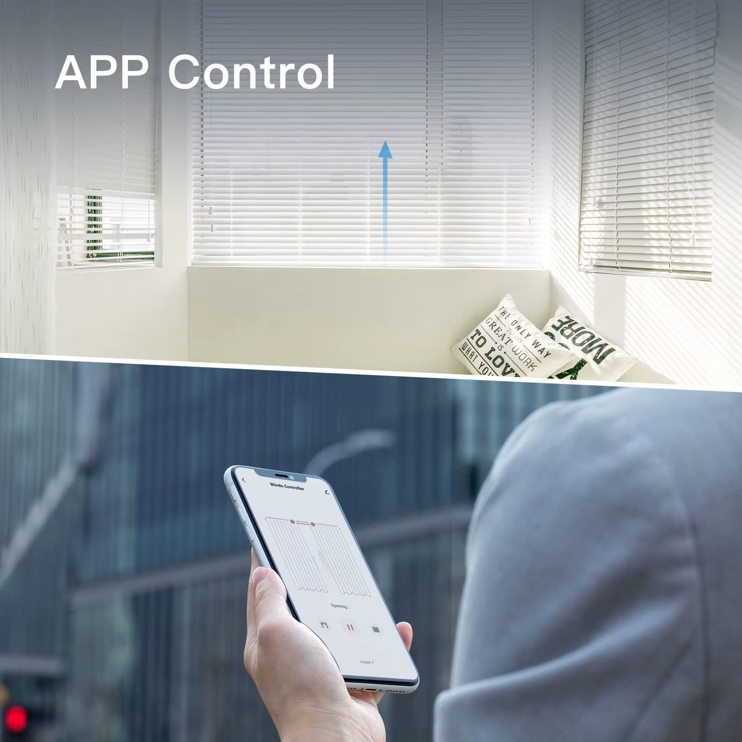 Tuya Wifi Smart Motor Electric Chain Roller Blinds Shade Shutter Drive RF Remote Kit Smart Life App via Alexa/Google
