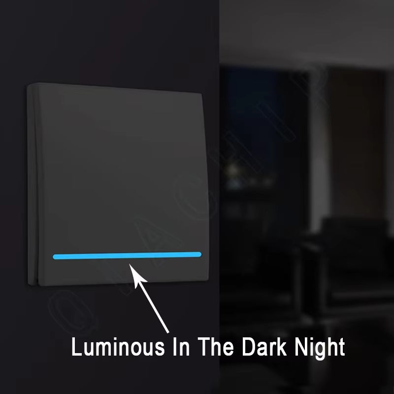 RF Wifi Switch RF 433Mhz 10A/2200W Wireless Switch 86 Type On/Off Switch Panel 433Mhz RF Wifi Remote Control Transmitter