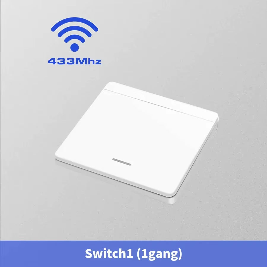 Wireless Light Switch 433Mhz Remote Control 1/2/3Gang Interruptor Wall Smart Lighting Switch 10A 110V 220V for Lamp LED