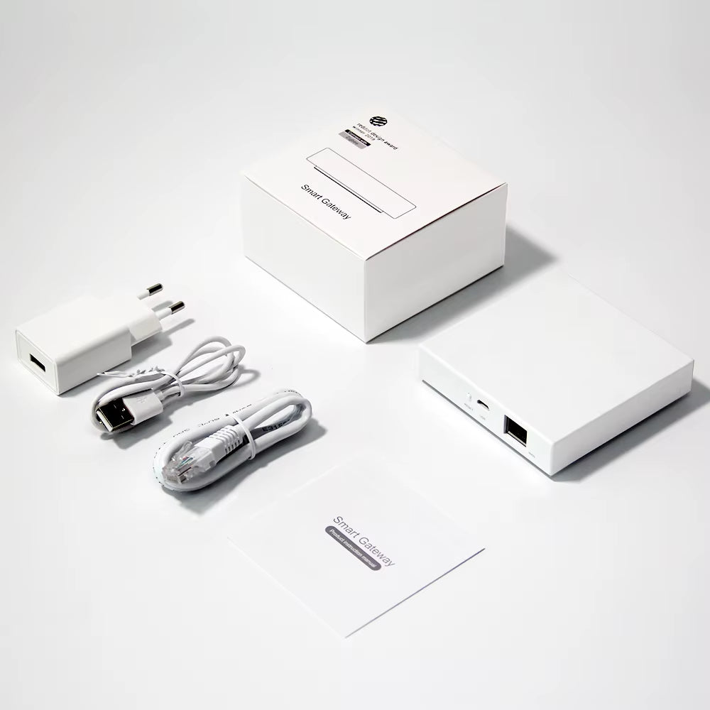 Tuya Multi-Mode Wifi Zigbee 3.0 Bluetooth Mesh Gateway Hub Bridge Wireless and Wired Smart Life App Remote Control