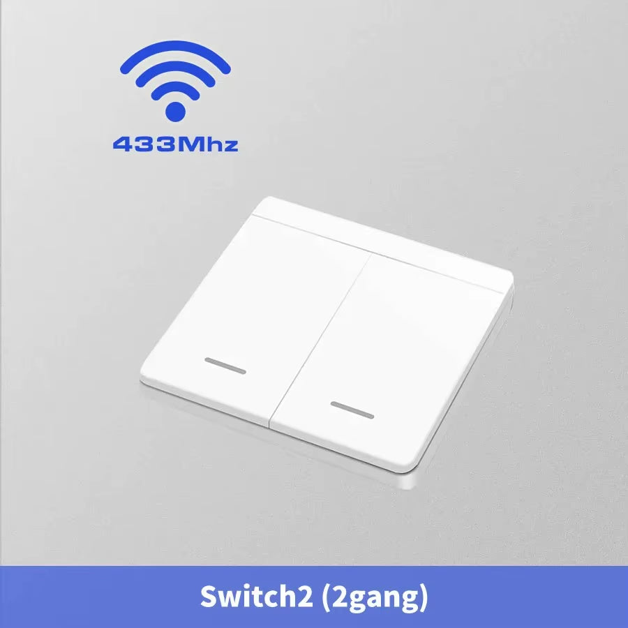 Wireless Light Switch 433Mhz Remote Control 1/2/3Gang Interruptor Wall Smart Lighting Switch 10A 110V 220V for Lamp LED