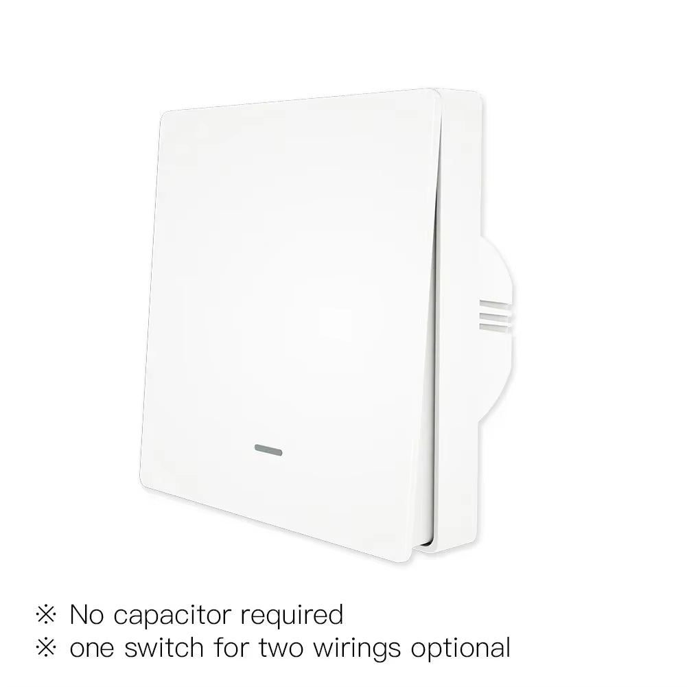 Tuya Zigbee Smart Light Switch No Neutral Wire No Capacitor Needed Smart Life 2/3 Way Works with Alexa Google Home 2Mqtt