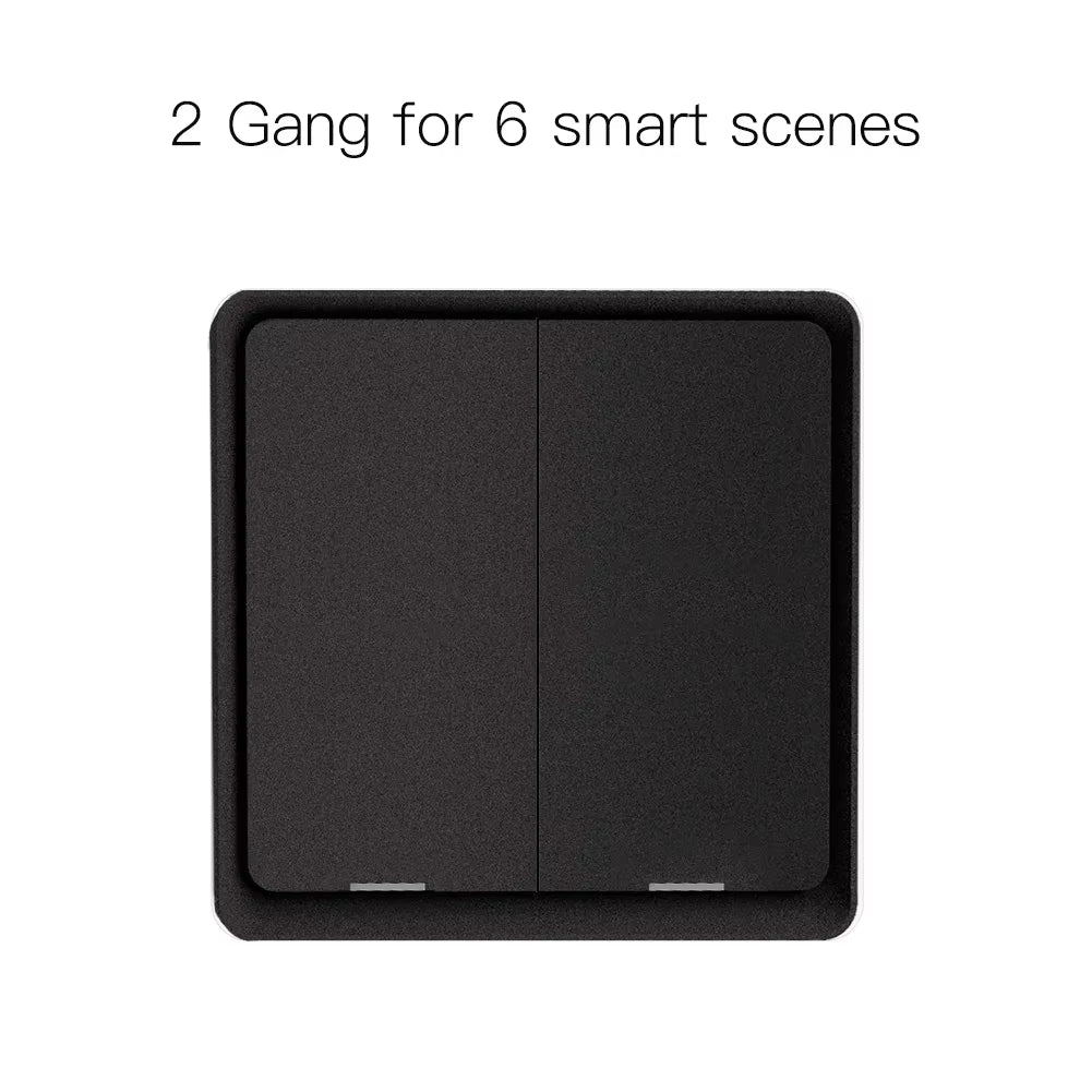 4 Gang Tuya Zigbee Wireless 12 Scene Switch Push Button Controller Battery Powered Automation Scenario for Tuya Devices