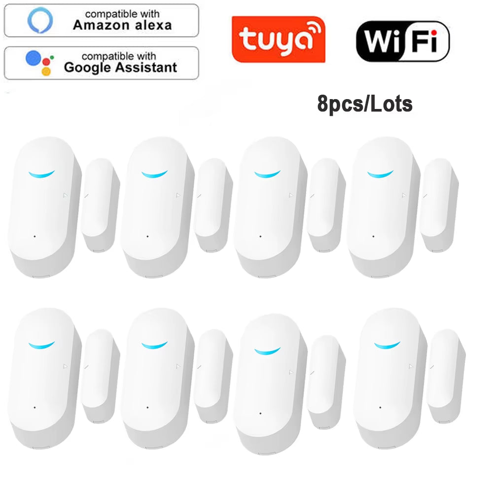 Tuya Smart Wifi Door Sensor Door Open / Closed Detectors Wifi App Notification Alert Security Alarm Support Alexa Google Home