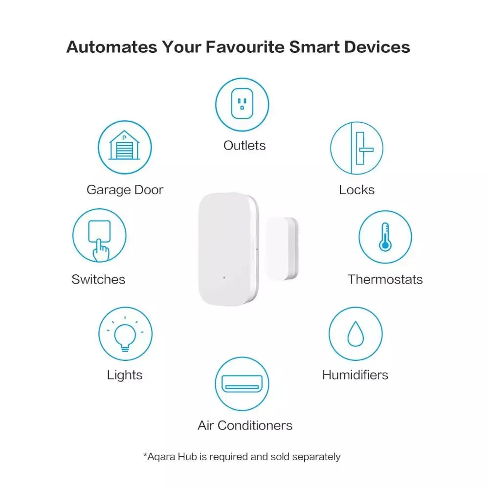 Door Window Sensor Zigbee Wireless Connection Alarm Smart Mini Door Sensor Mijia for Xiaomi Gateway Mi Home Homekit APP