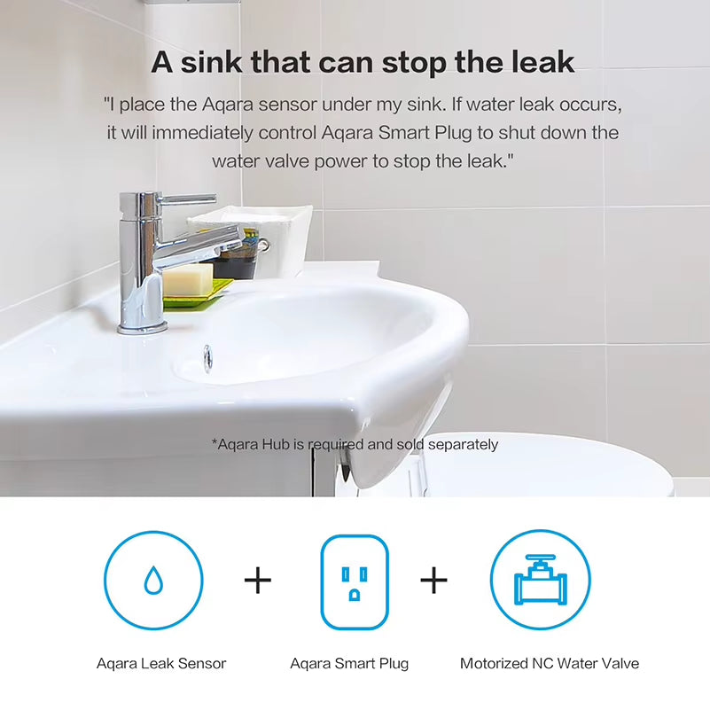 Water Sensor IP67 Waterproof Flood Water Leak Detector for MI Home Remote Alarm Security Soaking Sensor Homekit APP