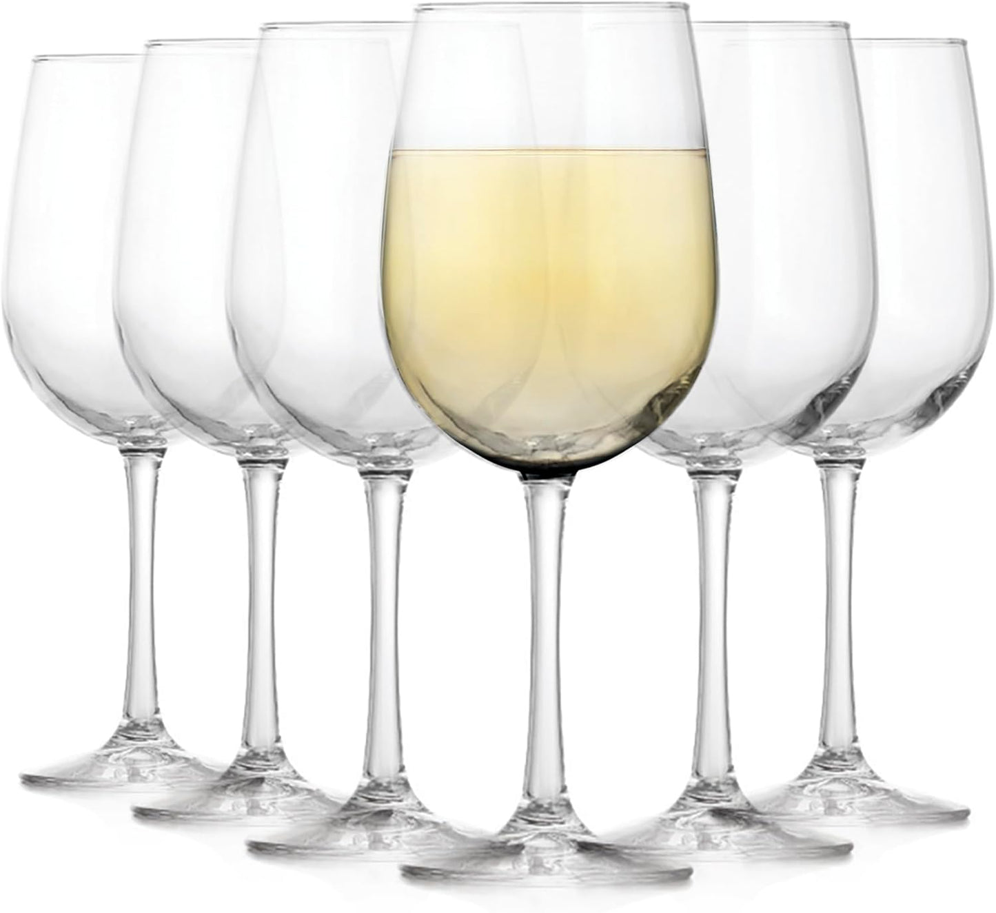 Libbey Stemless 12-Piece Wine Glass Party Set for Red and White Wines