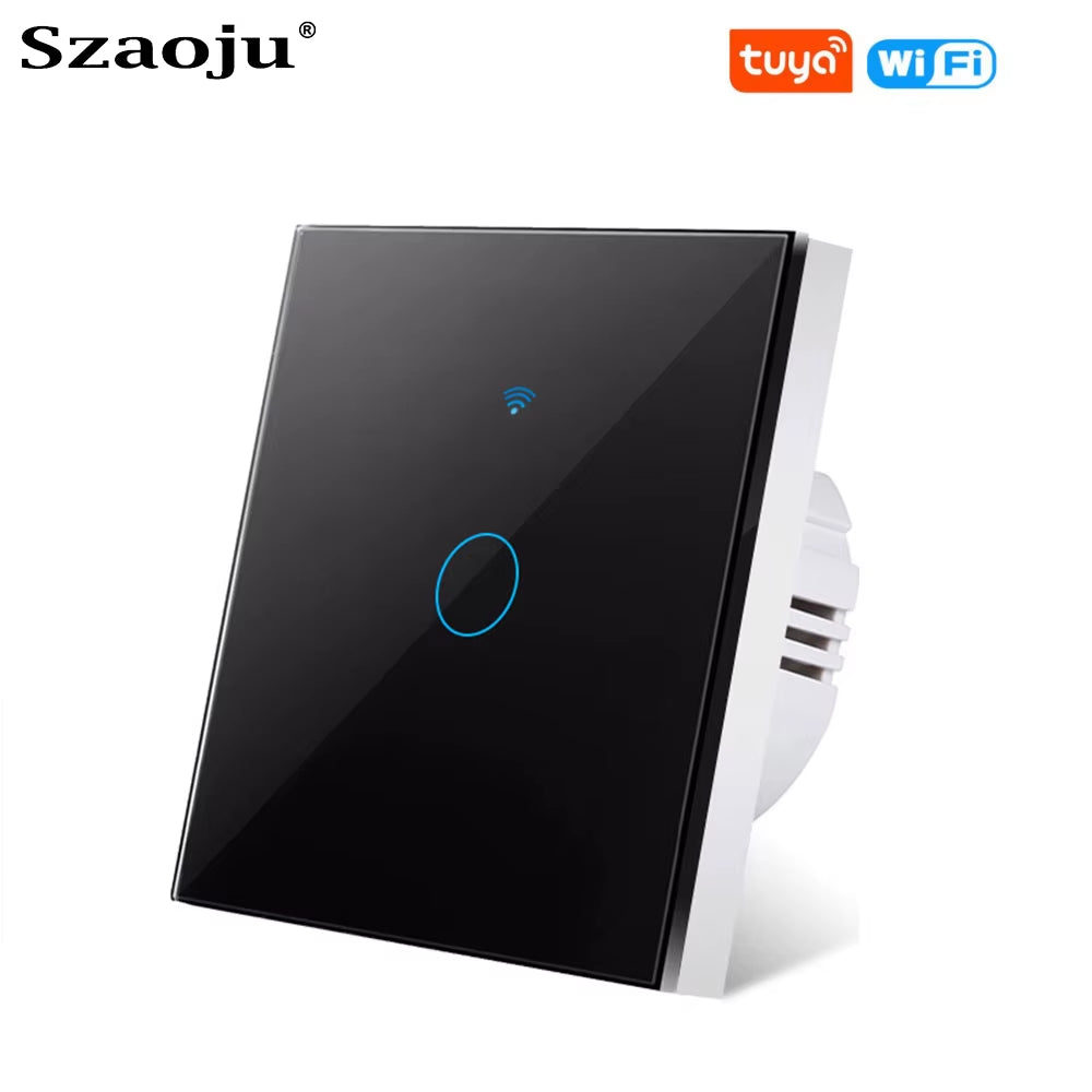 Tuya Wifi Touch Switch Light Wall Smart Switch Universal for EU Smart Home Life Alexa Google Home 433RF Remote 1/2/3Gang