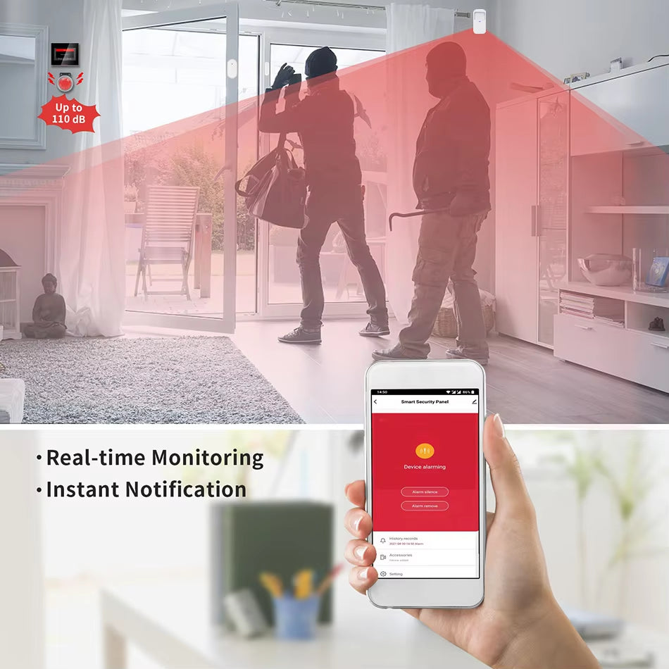 Wireless 4G Home Security Alarm System 433Mhz Smart Wifi Burglar Alarm with Tuya Solar Siren Support 200 Accessories