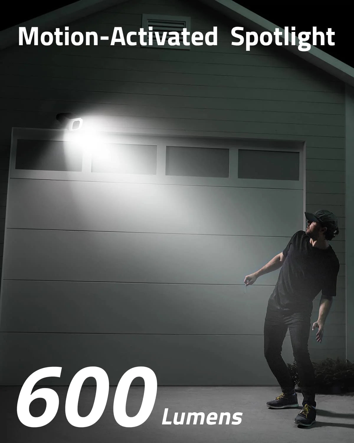 Solocam S230 Wireless Outdoor Solar Spotlight 2K Camera, 3-Cam Kit, White, 3-Pack