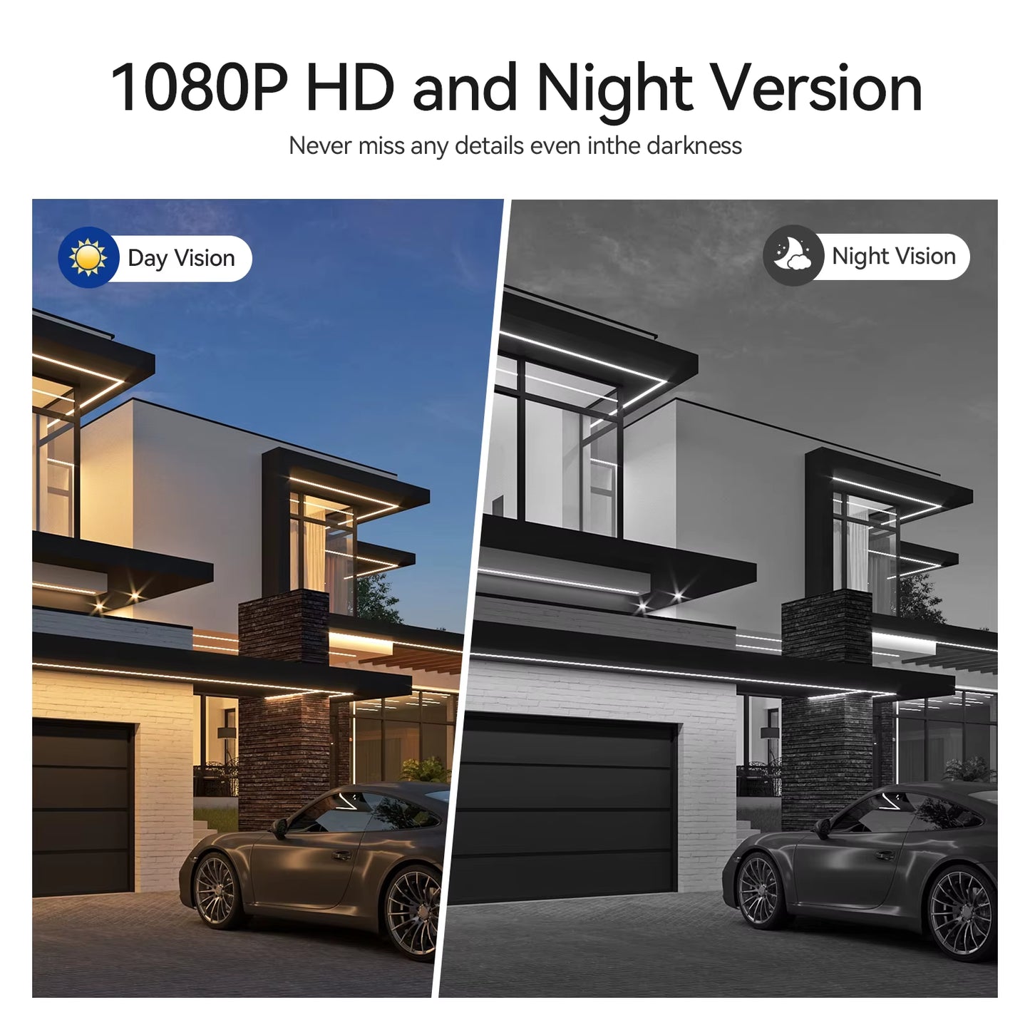 2-Wire  Wifi Video Doorphone Doorbell Intercom 7 Inch 1080P Touchscreen Monitor App/Swipe/Card 4In1 Unlock Tuya App