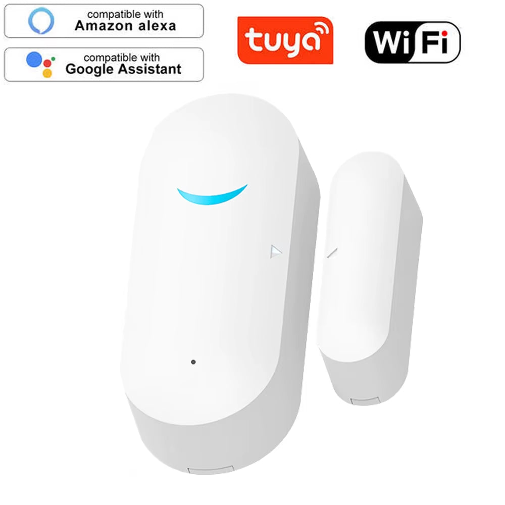 Tuya Smart Wifi Door Sensor Door Open / Closed Detectors Wifi App Notification Alert Security Alarm Support Alexa Google Home