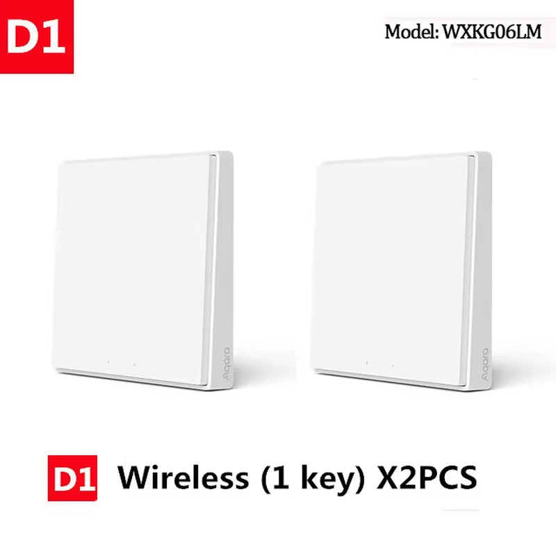 Smart Switch Light Remote Control Zigbee Wifi Wireless Key Wall Switch D1 Work with Gateway 3 Hub Homekit Mi Home