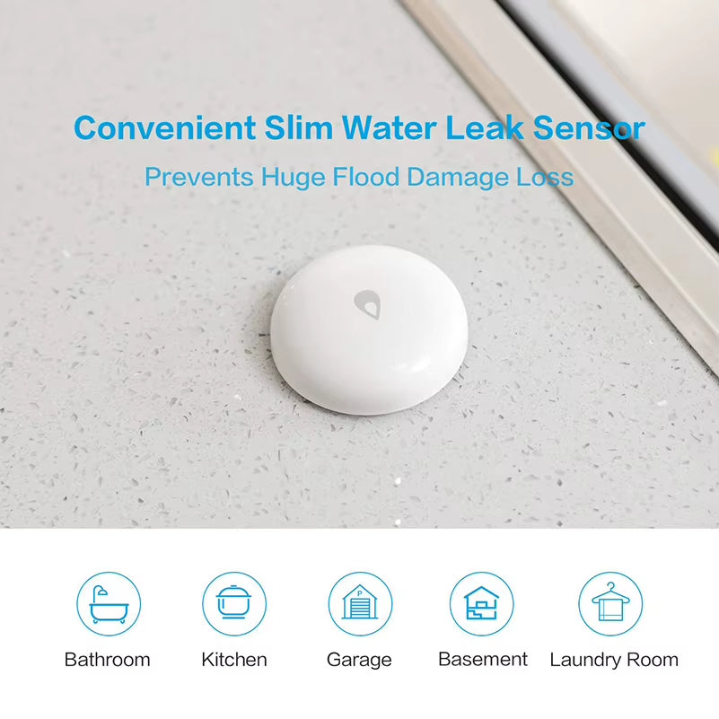 Water Sensor IP67 Waterproof Flood Water Leak Detector for MI Home Remote Alarm Security Soaking Sensor Homekit APP