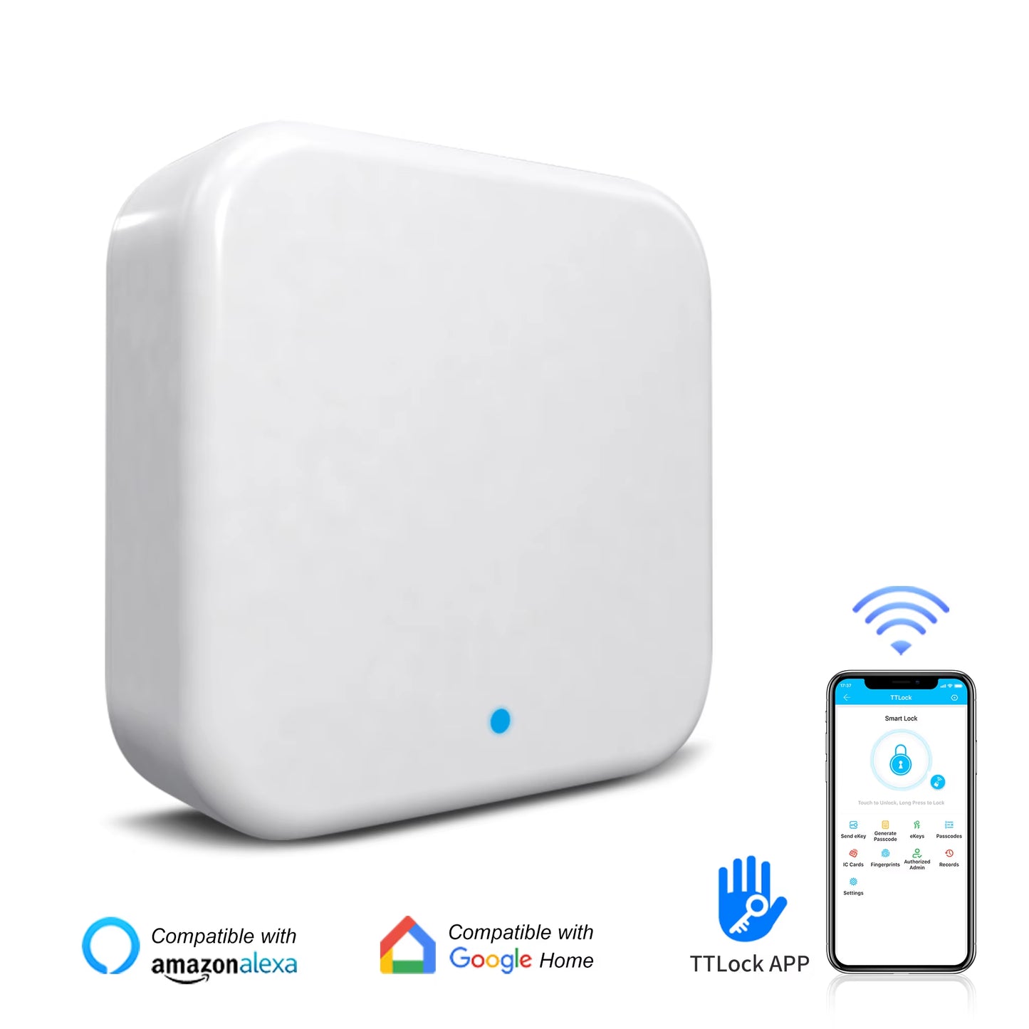 Ttlock Bluetooh Cylinder Smart Lock Remote Control Keyless Electronic Door Lock APP Wifi Digital Code RFID Card Lock