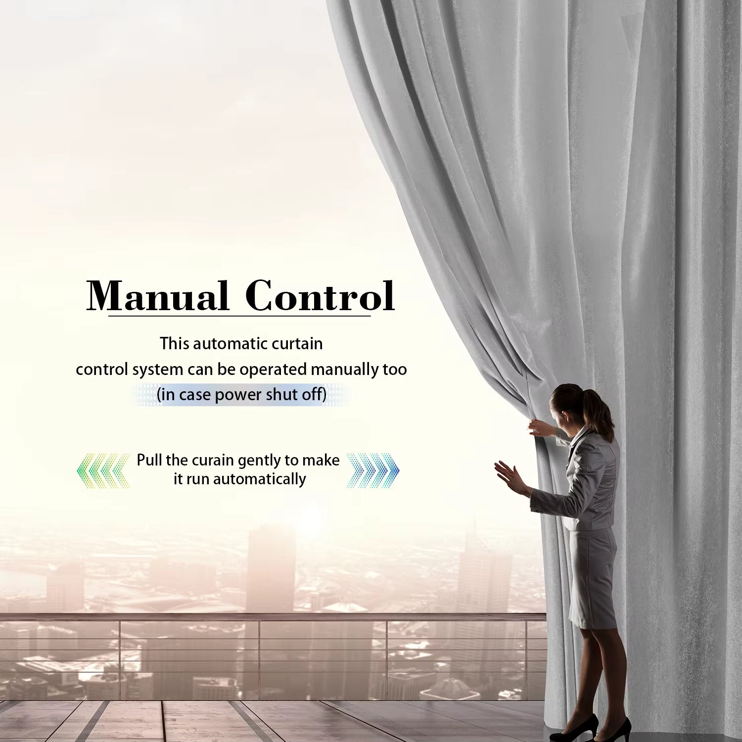 Tuya Wifi Smart Home Electric Mini Curtain Motor System Customized 1.3Mm Rail with RF Remote Support Alexa & Google Home