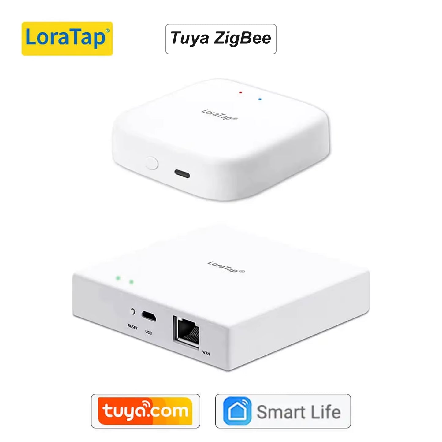 Tuya Multi-Mode Wifi Zigbee 3.0 Bluetooth Mesh Gateway Hub Bridge Wireless and Wired Smart Life App Remote Control