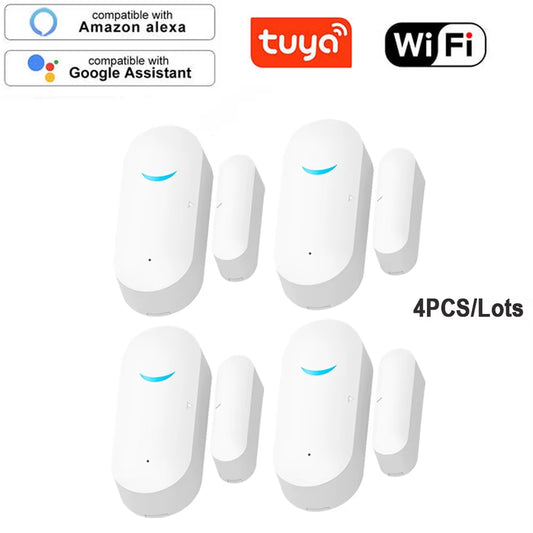 Tuya Smart Wifi Door Sensor Door Open / Closed Detectors Wifi App Notification Alert Security Alarm Support Alexa Google Home