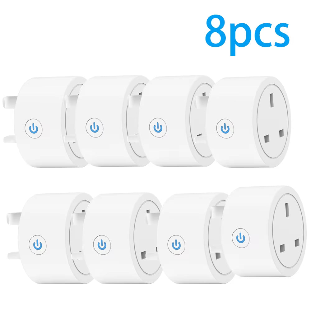Wifi Smart Plug Sockets 16A EU Plug Tuya Smart Life APP Work with Alexa Google Home Smart-Home Automation EU UK Plug Yandex