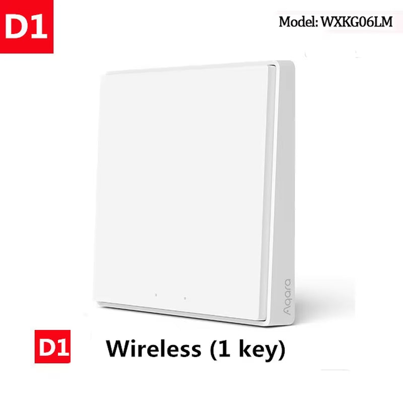 Smart Switch Light Remote Control Zigbee Wifi Wireless Key Wall Switch D1 Work with Gateway 3 Hub Homekit Mi Home