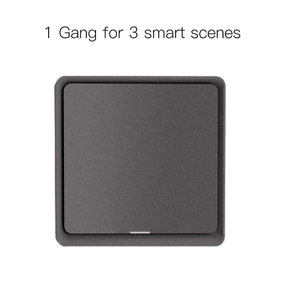 4 Gang Tuya Zigbee Wireless 12 Scene Switch Push Button Controller Battery Powered Automation Scenario for Tuya Devices