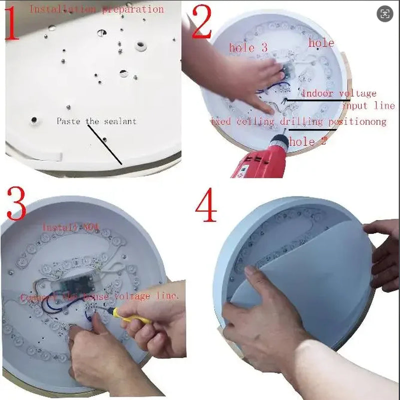 Energy Efficient LED Ceiling Light for Room Decoration - Living Room Bedroom Corridor Balcony Lighting Home Appliance