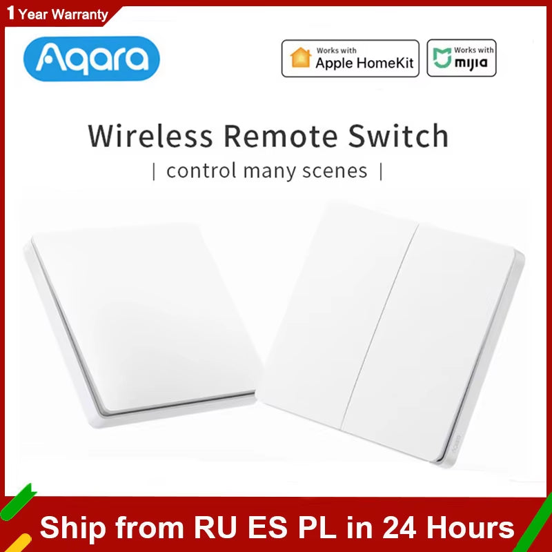 Smart Switch Light Remote Control Zigbee Wifi Wireless Key Wall Switch D1 Work with Gateway 3 Hub Homekit Mi Home