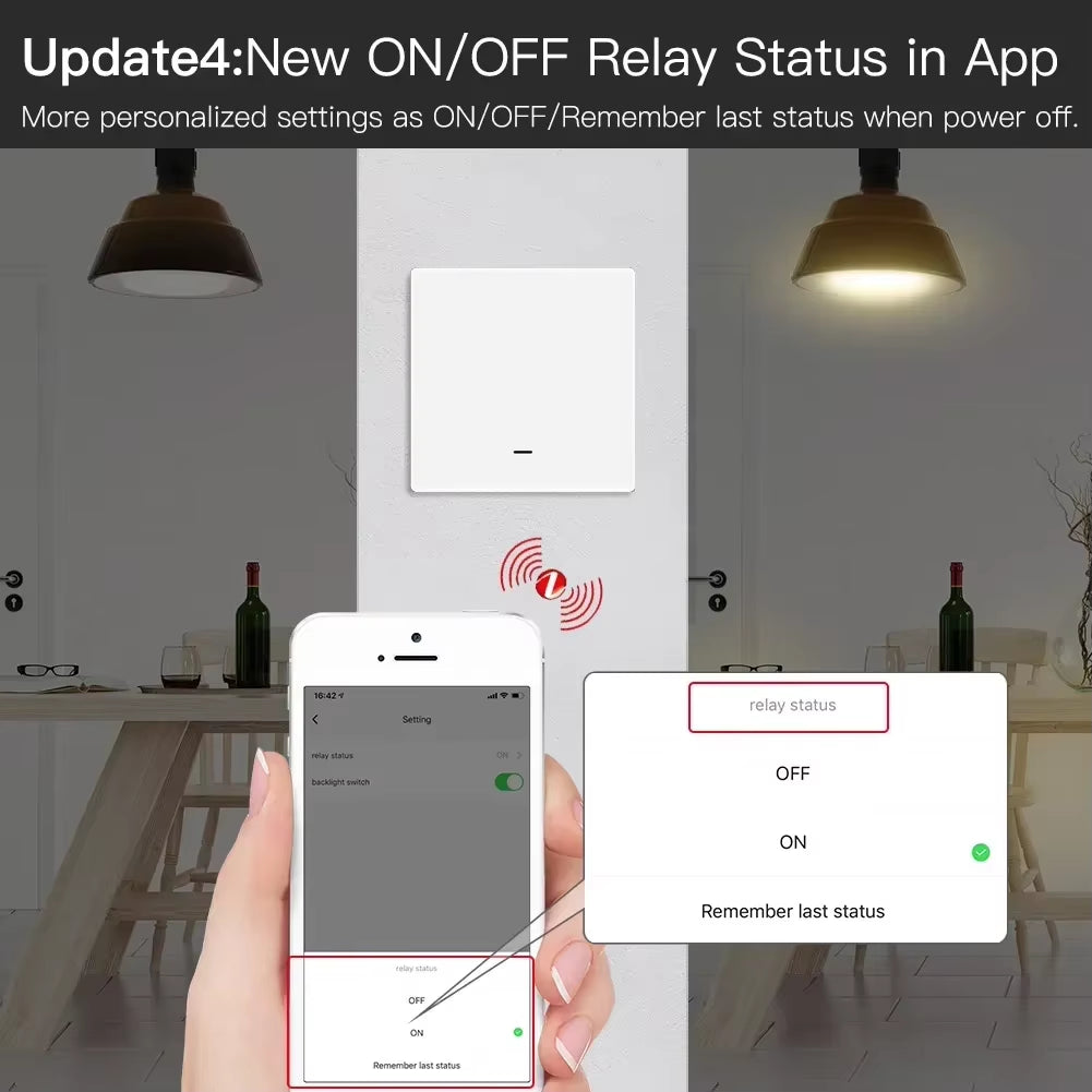 Tuya Zigbee Smart Light Switch No Neutral Wire No Capacitor Needed Smart Life 2/3 Way Works with Alexa Google Home 2Mqtt