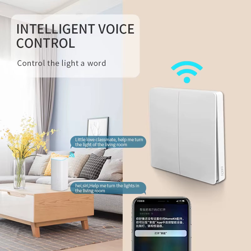 Smart Switch Light Remote Control Zigbee Wifi Wireless Key Wall Switch D1 Work with Gateway 3 Hub Homekit Mi Home