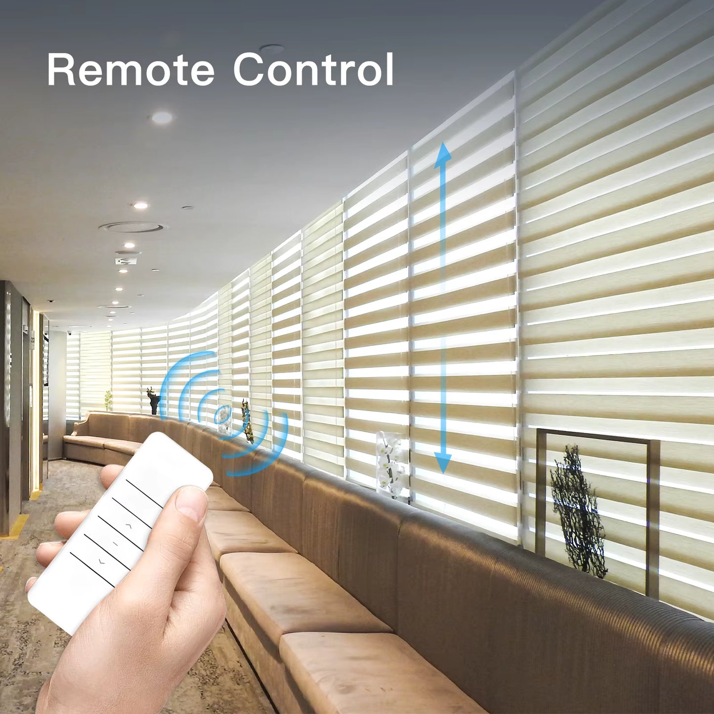 Tuya Wifi Smart Motor Electric Chain Roller Blinds Shade Shutter Drive RF Remote Kit Smart Life App via Alexa/Google