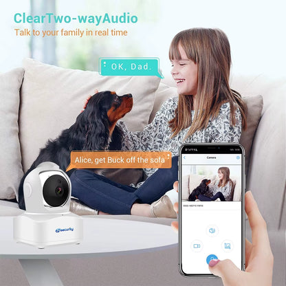 4MP Wifi PTZ Camera Indoor Smart Home Security Dome IP Camera 15M IR Night Vision Human Tracking Wireless Pet Camera Camhipro