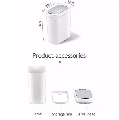 Ecofresh Automatic Touchless Automatic Smart Infrared Motion Sensor Rubbish Waste Bin Kitchen Trash Can
