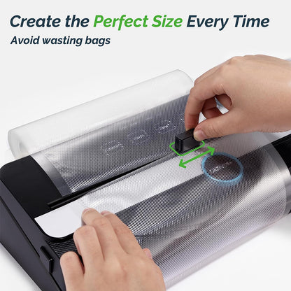 GERYON Vacuum Sealer Rolls, 2 Packs 8" X 50' Food Vacuum Sealer Bags Rolls Work with All Brand Food Sealer Machine