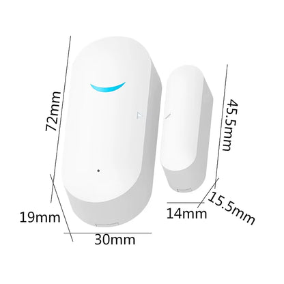 Tuya Smart Wifi Door Sensor Door Open / Closed Detectors Wifi App Notification Alert Security Alarm Support Alexa Google Home