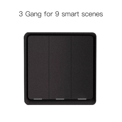4 Gang Tuya Zigbee Wireless 12 Scene Switch Push Button Controller Battery Powered Automation Scenario for Tuya Devices