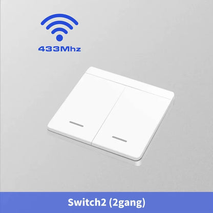 Wireless Light Switch 433Mhz Remote Control 1/2/3Gang Interruptor Wall Smart Lighting Switch 10A 110V 220V for Lamp LED
