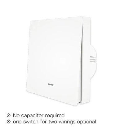 Tuya Zigbee Smart Light Switch No Neutral Wire No Capacitor Needed Smart Life 2/3 Way Works with Alexa Google Home 2Mqtt