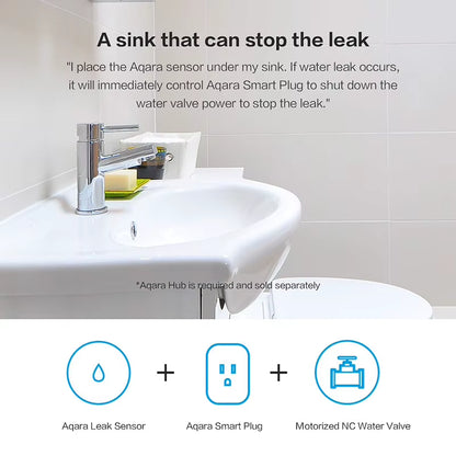 Water Sensor IP67 Waterproof Flood Water Leak Detector for MI Home Remote Alarm Security Soaking Sensor Homekit APP