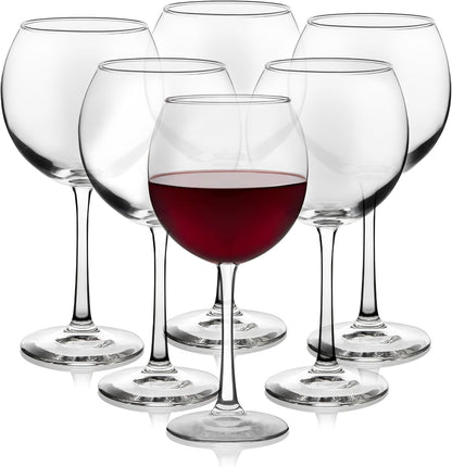 Libbey Stemless 12-Piece Wine Glass Party Set for Red and White Wines