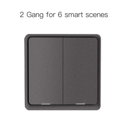 4 Gang Tuya Zigbee Wireless 12 Scene Switch Push Button Controller Battery Powered Automation Scenario for Tuya Devices