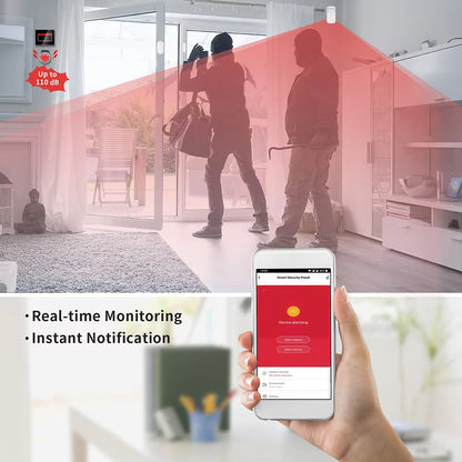 Wireless 4G Home Security Alarm System 433Mhz Smart Wifi Burglar Alarm with Tuya Solar Siren Support 200 Accessories