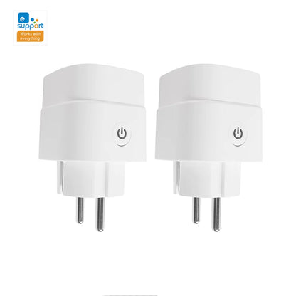 Wifi Smart Plug Sockets 16A EU Plug Tuya Smart Life APP Work with Alexa Google Home Smart-Home Automation EU UK Plug Yandex