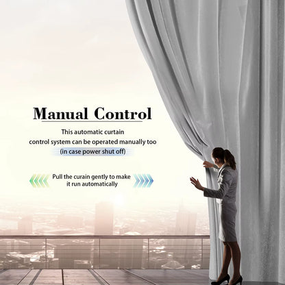 Tuya Wifi Smart Home Electric Mini Curtain Motor System Customized 1.3Mm Rail with RF Remote Support Alexa & Google Home