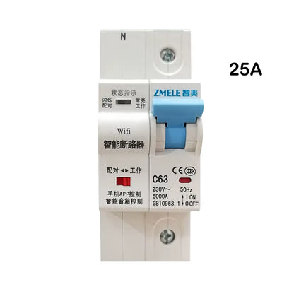 Tuya Smart ZMB9-100 Wifi Smart Circuit Breaker Switch ZMB9 25A 40A 63A 80A 100A 230V 400V 1/2/3/4 Pins P Support Alexa Google