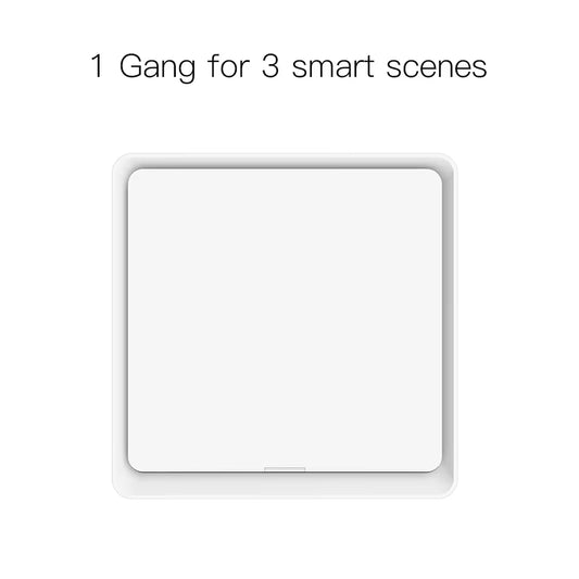 4 Gang Tuya Zigbee Wireless 12 Scene Switch Push Button Controller Battery Powered Automation Scenario for Tuya Devices