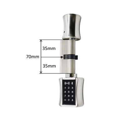 Ttlock Bluetooh Cylinder Smart Lock Remote Control Keyless Electronic Door Lock APP Wifi Digital Code RFID Card Lock