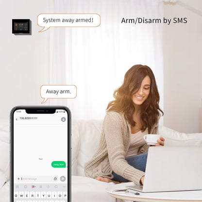 Wireless 4G Home Security Alarm System 433Mhz Smart Wifi Burglar Alarm with Tuya Solar Siren Support 200 Accessories